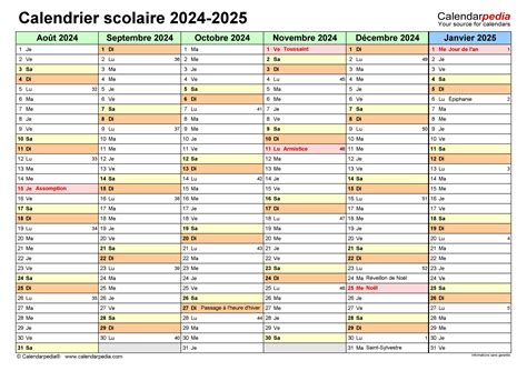 acceptable portefeuille chirurgien calendrier scolaire 2024 2025 Chambre Symposium faire ses devoirs