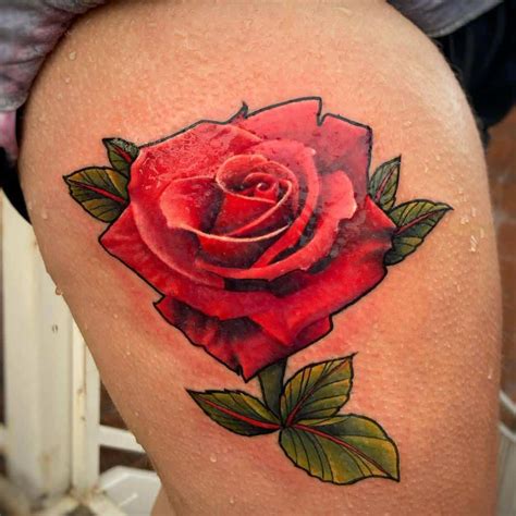 Top 91 Best Red Rose Tattoo Ideas - [2021 Inspiration Guide]