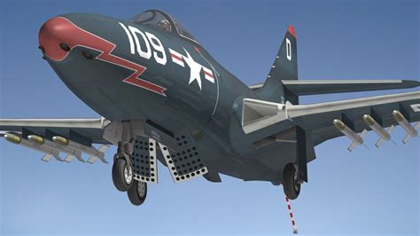 Grumman F9F Panther 3D Model - TurboSquid 2029112