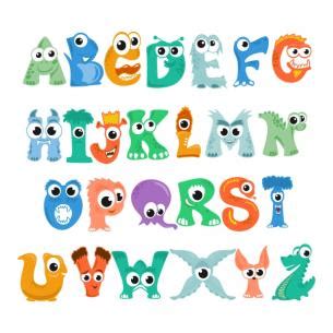 Monster Alphabet Cuttable Font | Apex Embroidery Designs, Monogram ...