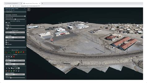 | Potree viewer screen shot of point cloud generated from UAV data... | Download Scientific Diagram