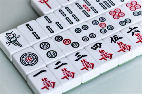 HARBIN, CHINA - DEC 30, 2018: Mahjong is the Ancient Asian Board Game ...