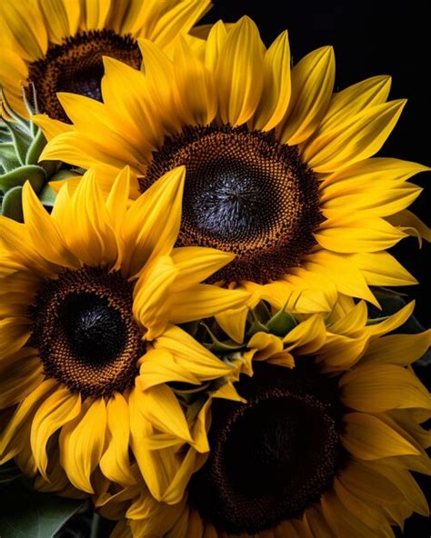 Premium AI Image | a bunch of sunflowers with the sunflowers in the background.