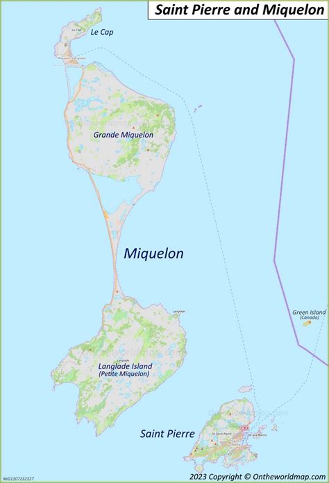 Large Detailed map of Saint Pierre and Miquelon - Ontheworldmap.com