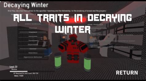 All Traits In Decaying Winter - YouTube