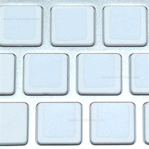 BLANK KEYBOARD STICKERS NON TRANSPARENT WHITE | Online-Welcome.com