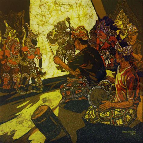 Ismail Mat Hussin. Wayang Kulit, 2006. Batik. 81cm x 76cm Greek Goddess ...