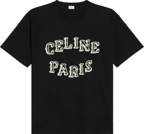 Celine Black Studded Western Logo T-Shirt | INC STYLE