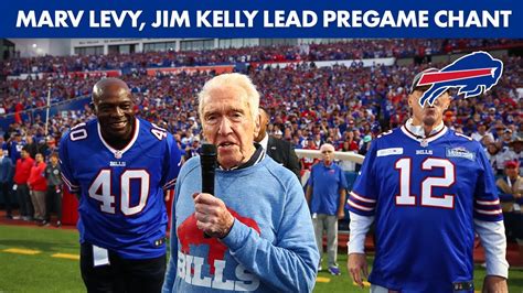 Jim Kelly, Marv Levy Lead Pregame Chant Before Home Opener | Buffalo Bills - YouTube