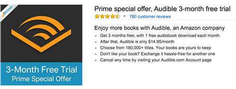 Amazon is giving Prime members 3 months/books of Audible for free ($45 value, new Audible ...