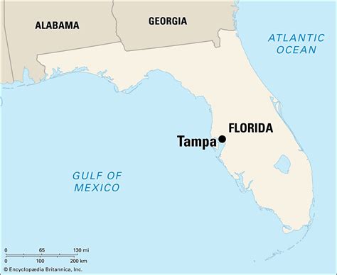 Map Of Florida Showing Tampa - Allyce Maitilde