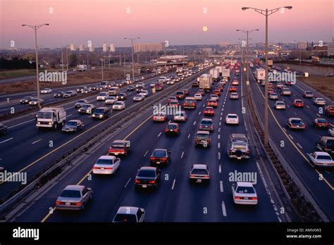 Traffic on Highway 401, Toronto, Ontario, Canada Stock Photo - Alamy