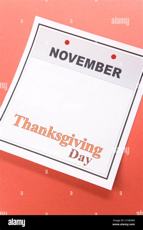 Thanksgiving Day, calendar date in November for background Stock Photo - Alamy