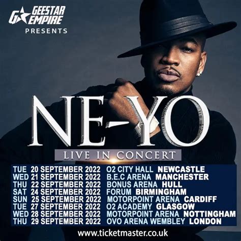 Ne-Yo UK Tour 2022: tickets, dates, venues and more - Capital XTRA