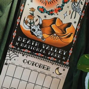 2023 Calendars National Park Grim Reaper Travel Gift - Etsy