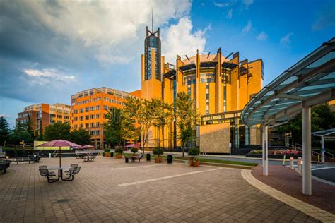 Buildings and Open Space at Johnson & Wales University, in Charlotte, North Carolina. Editorial ...