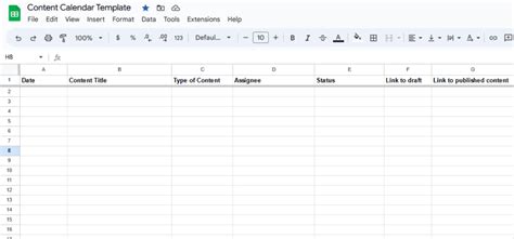 How To Create a Content Calendar in Google Sheets + Templates