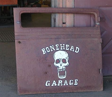 Hot Rod. Door. Art. Bonehead Garage. | Rat rod, Truck lettering, Rat ...