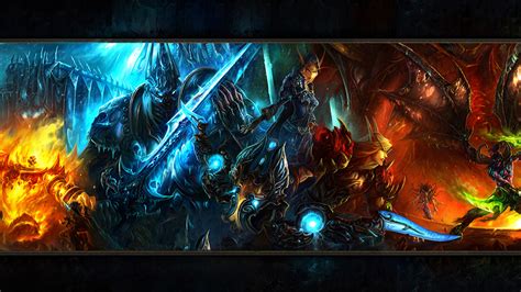 Papeis de parede 1366x768 World of WarCraft Abaddon Jogos baixar imagens