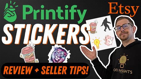 Printify Stickers Review - Sell Stickers on Etsy - YouTube