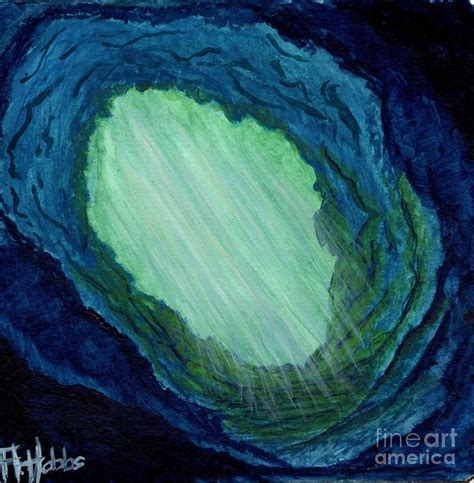 Underwater Cave Painting by Amanda Hobbs | Fine Art America