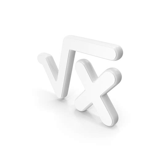 Square Root Symbol White PNG Images & PSDs for Download | PixelSquid ...