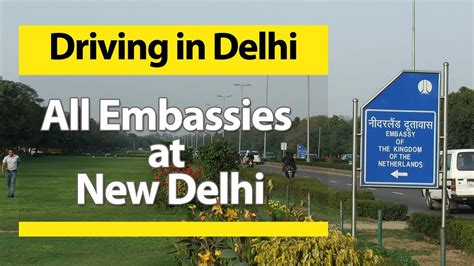 All Embassies at New Delhi | Driving in Delhi Shantipath, Chanakyapuri ...