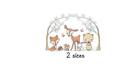 Forest Animals Embroidery Design Baby Embroidery Design - Etsy