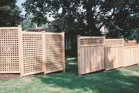 Wood Lattice Fence – Premier Fence Inc. Fence Minneapolis St Paul Fencing Contractors