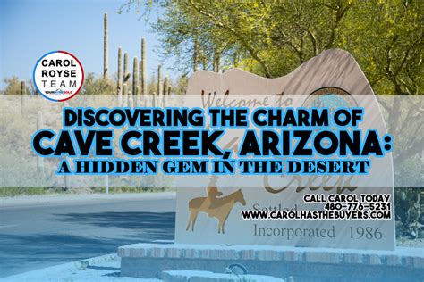 Discovering the Charm of Cave Creek, Arizona: A Hidden Gem in the Desert