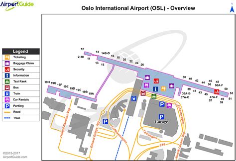 Oslo - Oslo Gardermoen (OSL) Airport Terminal Map - Overview | Airport ...