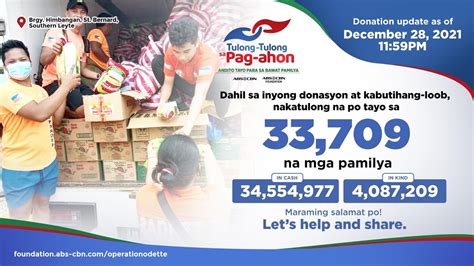 ABS-CBN Foundation brings relief goods for 33,709 families impacted by Super Typhoon Odette