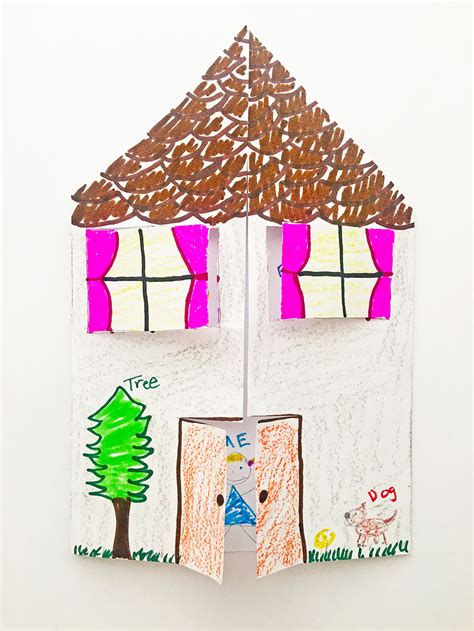 Paper House Craft For Kids