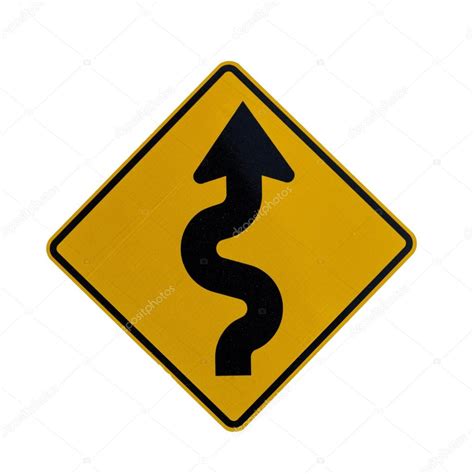 Road Curves Ahead Sign