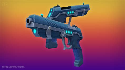 Low Poly Sci-fi Pistols by TheBarclay on Newgrounds