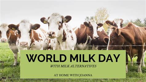 World Milk Day...With Alternatives – At Home With Joanna