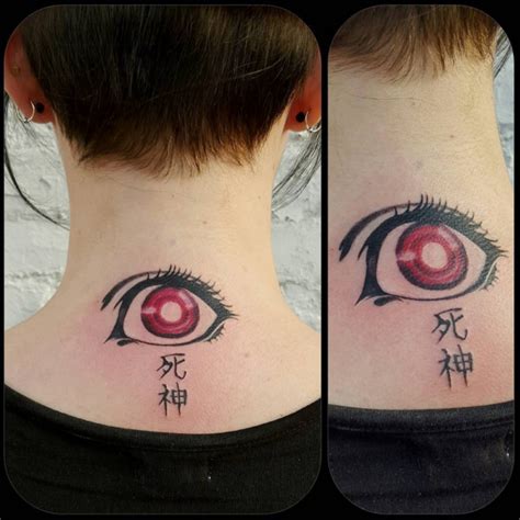 This hauntingly beautiful Shinigami eye: | Note tattoo, Death tattoo, Tattoos