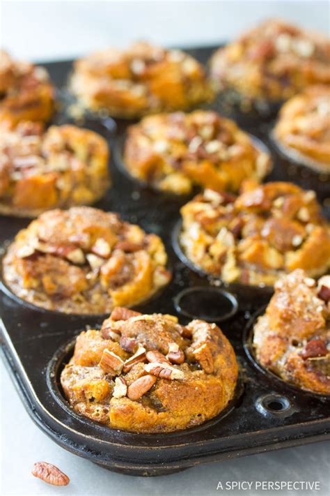 Cinnamon Roll Bread Pudding Muffins - A Spicy Perspective