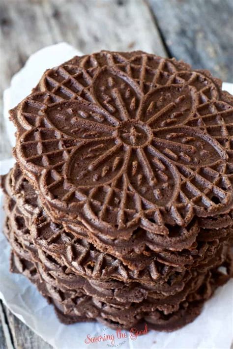 Chocolate Pizzelle Recipe – Savoring The Good®