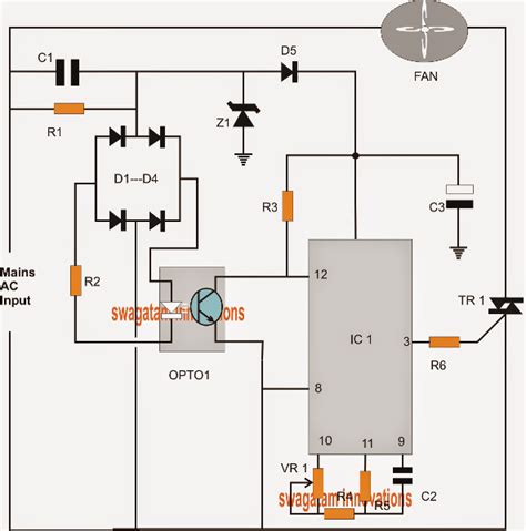 PWM Controlled Fan Dimmer Switch Circuit - 120V/220V AC | Circuit ...