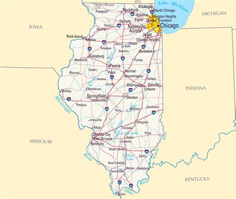 18 Photos Lovely Illinois State Map With Cities