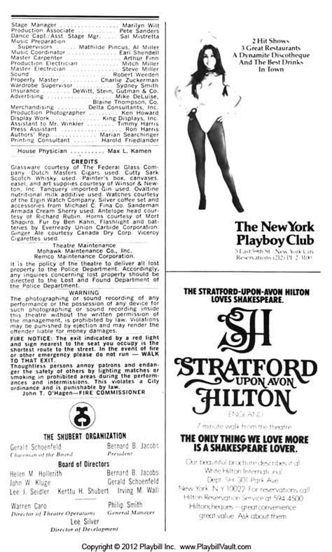 Something's Afoot (Broadway, Lyceum Theatre, 1976) | Playbill