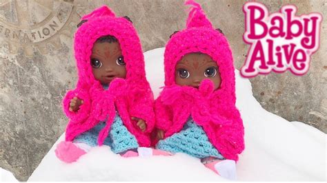 Baby Alive Twin Dolls See Snow for the First Time -- Collab with Aloha Baby Alive - YouTube