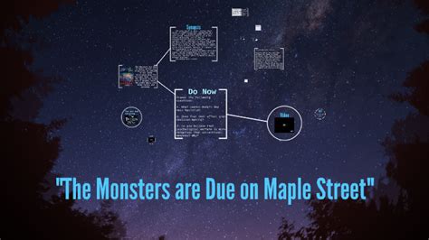 "The Monsters are Due on Maple Street" by Lauren Gabriel on Prezi