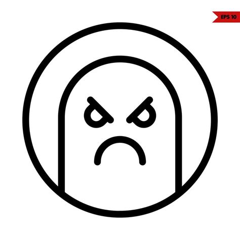 emoticon sticker line icon 21406889 Vector Art at Vecteezy