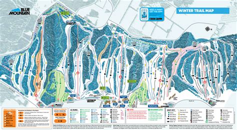 Blue Mountain Trail Map | SkiCentral.com