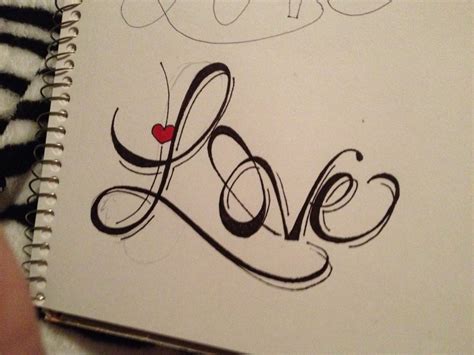 Pin by Mary Parnell-Tallent on Love | Easy love drawings, Word drawings, Hand lettering art