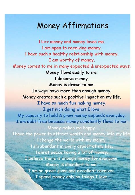 Attract Money Affirmations - Etsy