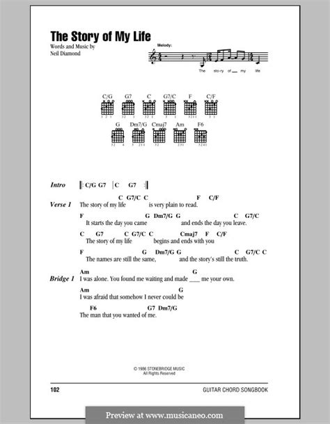 Story Of My Life Chords - Sheet and Chords Collection