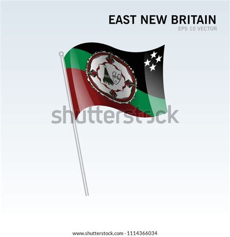 Waving Flag East New Britain Provincesautonomous Stock Vector (Royalty Free) 1114366034 ...